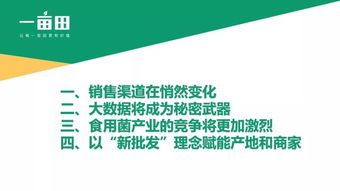 B2B產業互聯網視角下的中國食用菌產業發展新機遇——一畝田公共事務副總裁彭南峰先生在第二屆中國古田食用菌大會的主旨演講摘要